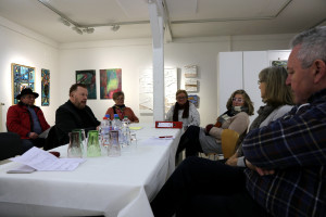 Vorstandsmitglieder der SPD treffen sich mit Vorstandsmitgliedern des Kunstvereins